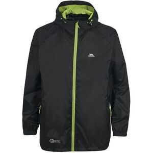 Trespass Adults Unisex Qikpac Packaway Waterproof Jacket / Black